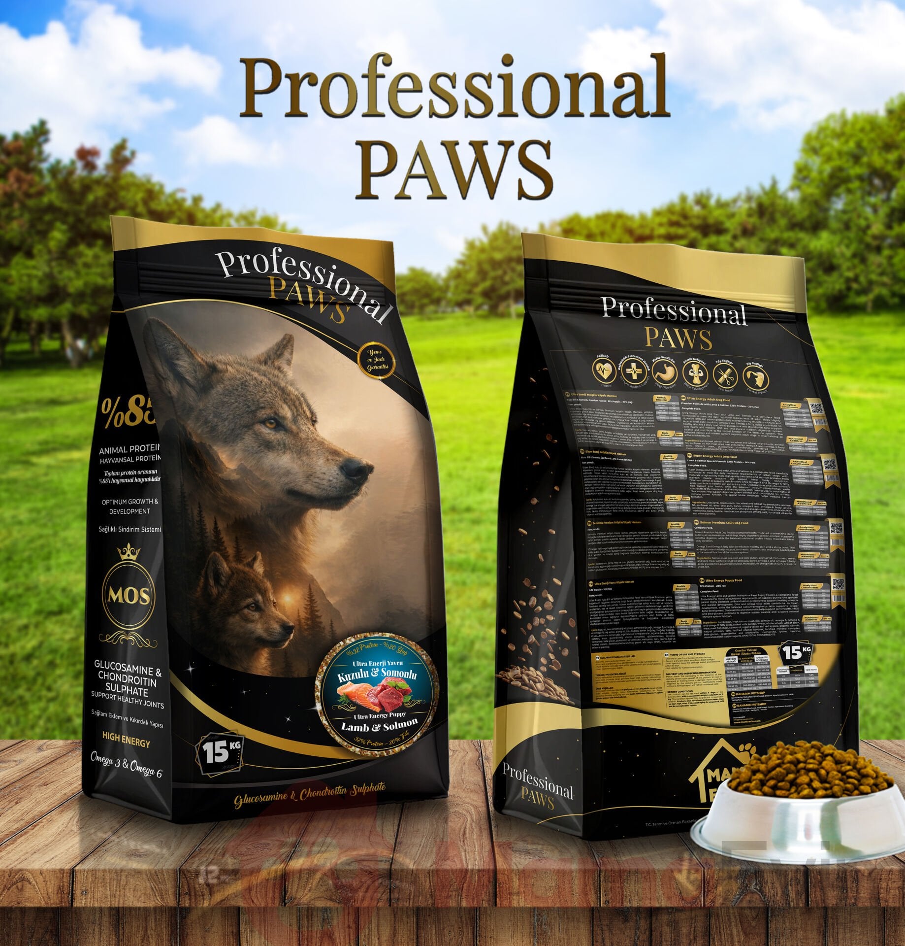 Professional Paws Kuzulu Somonlu Yavru Köpek Maması