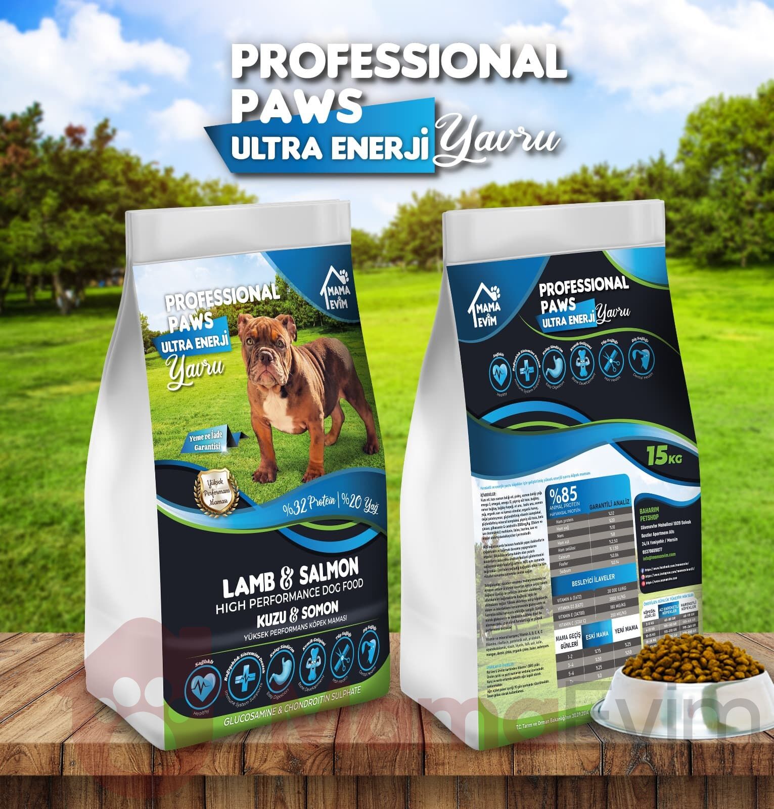 Professional Paws Kuzulu Somonlu Yavru Köpek Maması