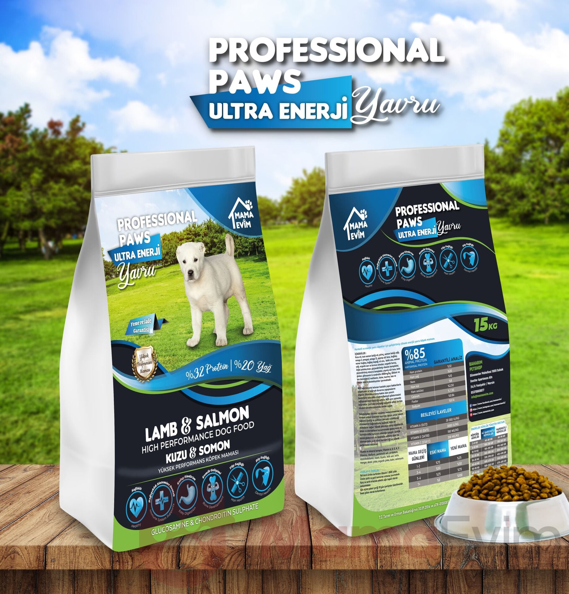 Professional Paws Kuzulu Somonlu Yavru Köpek Maması