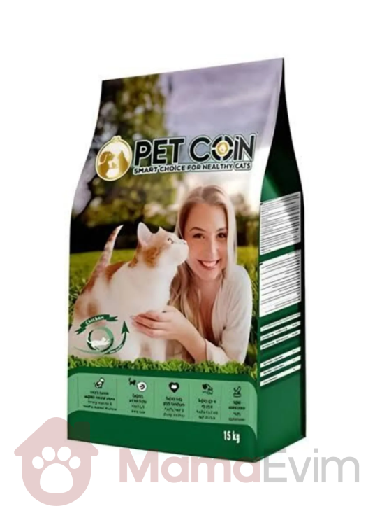 Petcoin Tavuk Etli Kedi Maması 15 kg